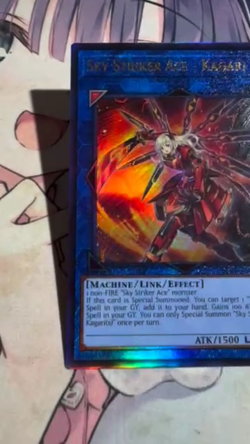 YuGiOh Asian English SLF1-AE043 Sky Striker Ace - Kagari Alt Art Ultimate rare - Image 2