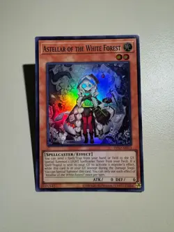 YUGIOH Asian English INFO-AE013 Astellar of the White Forest Super rare NM - Image 3