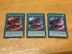 Yugioh Asian English Kewl Tune Synchro x3 playset DBPR-AE039 Super rare NM - Image 1