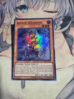 Yugioh Asian English ALIN-AE002 Backup @Ignister Super rare NM - Image 4