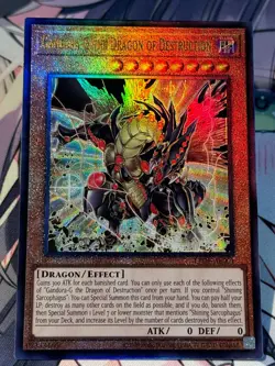 Yugioh Asian Eng LEDE-AE001 Gandora-G the Dragon of Destruction Ultimate rare - Image 5