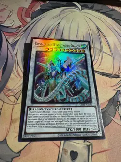 Yugioh Asian English CR06-AE031 Crystal Clear Wing Synchro Dragon Ultimate rare - Image 3