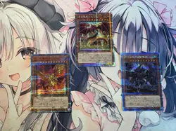 Yugioh OCG VJUMP Slifer Obelisk Ra Egyptian God 20, 25th Century Secret rare NM - Image 1