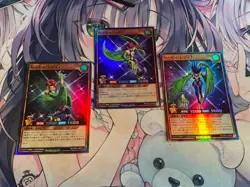 YuGiOh RUSH DUEL Harpie Lady 1,2,3 Super Rare RD/TB01-JP004-6 Near Mint Japanese - Image 1