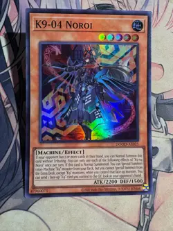 Yugioh Asian English K9-04 Noroi DOOD-AE025 Super rare NM - Image 3