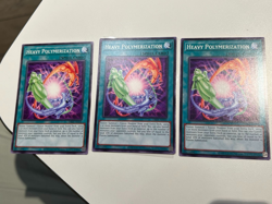 Yugioh Asian English Heavy Polymerization x3 DBJH-AE060 Playset Common NM - Image 1