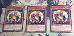 Yugioh Asian English Lunalight Gold Leo x3 playset DUAD-AE005 Common NM - Image 1