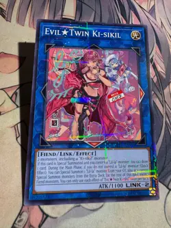YuGiOh Asian Eng SLF1-AE086 Evil Twin Ki-siki Alternative Uncensored Art Paralle - Image 1