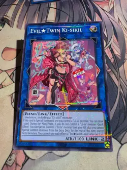 YuGiOh Asian Eng SLF1-AE086 Evil Twin Ki-siki Alternative Uncensored Art Paralle - Image 2