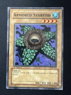 Yugioh Armored Starfish LOB-116 Common 1st Ed North American - Image 1