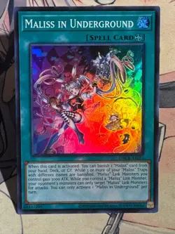 Yugioh Asian English DBCB-AE021 Maliss In Underground Uncensored Art Super rare - Image 1