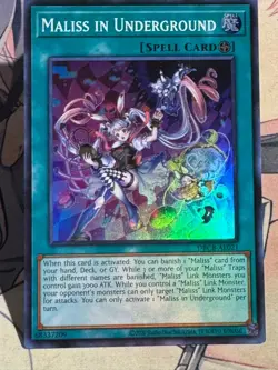 Yugioh Asian English DBCB-AE021 Maliss In Underground Uncensored Art Super rare - Image 3