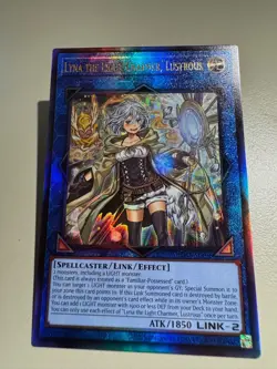 Yugioh Asian English INFO-AE106 Lyna the Light Charmer, Lustrous Ultimate Rare - Image 2