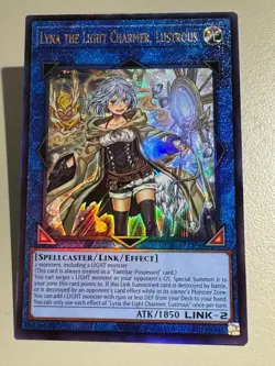 Yugioh Asian English INFO-AE106 Lyna the Light Charmer, Lustrous Ultimate Rare - Image 3