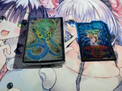 YuGiOh 5D’s Ancient Fairy Dragon Card Sleeve protector 70 PC + Field Center Card - Image 1