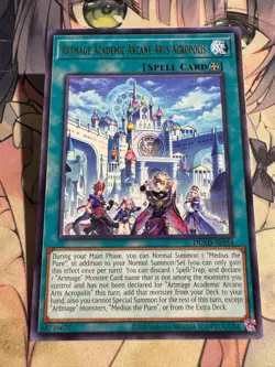 Yugioh Asian English Artmage Academic Arcane Arts Acropolis x3 DUAD-AE054 Rare - Image 3