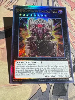 Yugioh Asian English CR09-AE022 D/D/D Duo-Dawn King Kali Yuga Ultimate rare NM - Image 3