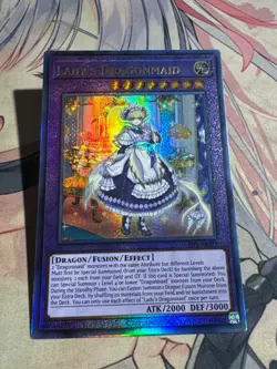 Yugioh Asian English CR09-AE091 Lady's Dragonmaid Ultimate rare NM - Image 1