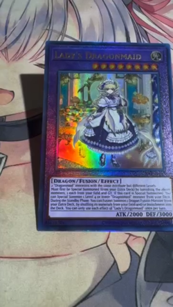 Yugioh Asian English CR09-AE091 Lady's Dragonmaid Ultimate rare NM - Image 2