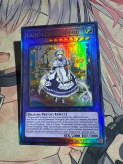 Yugioh Asian English CR09-AE091 Lady's Dragonmaid Ultimate rare NM - Image 3