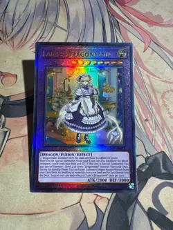 Yugioh Asian English CR09-AE091 Lady's Dragonmaid Ultimate rare NM - Image 4