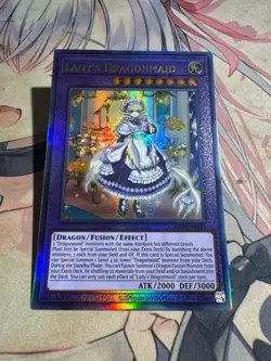 Yugioh Asian English CR09-AE091 Lady's Dragonmaid Ultimate rare NM - Image 5