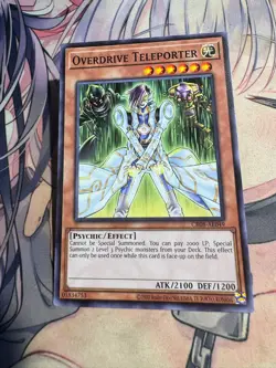Yugioh Asian English Overdrive Teleporter CR08-AE049 Common NM - Image 2