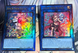 YuGiOh Asian Eng SLF1-AE086, 87 Evil Twin Lil-la Ki-siki Uncensored Art Ultimate - Image 1