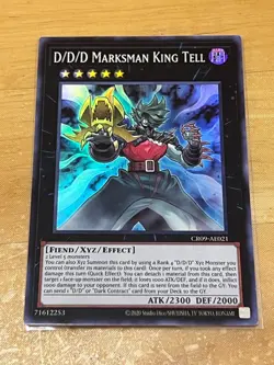 Yugioh Asian English D/D/D Marksman King Tell CR09-AE021 Super rare Near Mint - Image 1