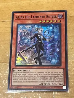 Yugioh Asian English Arias the Labrynth Butler AGOV-AE017 x3 playset Super NM - Image 2