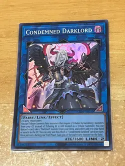 Yugioh Asian English Condemned Darklord CR10-AE033 Super rare Near Mint - Image 1