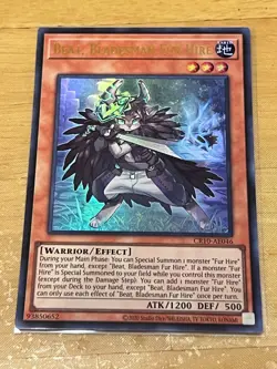 Yugioh Asian English Beat, Bladesman Fur Hire CR10-AE046 Ultra rare NM - Image 1
