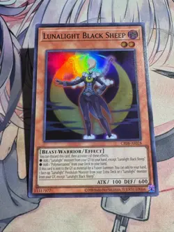 Yugioh Asian English Lunalight Black Sheep CR08-AE028 Super rare NM - Image 1