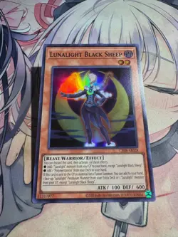 Yugioh Asian English Lunalight Black Sheep CR08-AE028 Super rare NM - Image 3