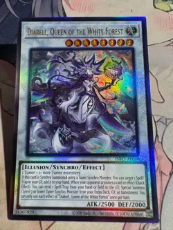 YuGiOh Asian English INFO-AE040 Diabell, Queen of the White Forest Ultimate rare - Image 1