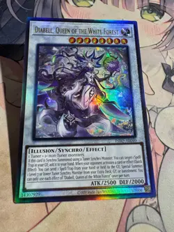 YuGiOh Asian English INFO-AE040 Diabell, Queen of the White Forest Ultimate rare - Image 2