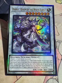 YuGiOh Asian English INFO-AE040 Diabell, Queen of the White Forest Ultimate rare - Image 3