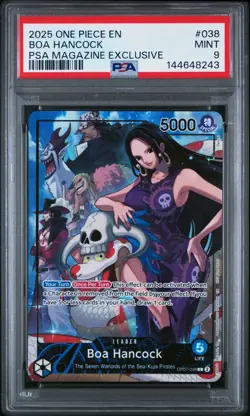 PSA 9 Mint Boa Hancock (2025 PSA Magazine Promo) #OP07-038 One Piece Promo - Image 1