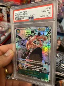 Roronoa Zoro OP06-118 (V.3) – Manga Rare – PRB01 – One Piece Card Game PSA-10 - Image 2