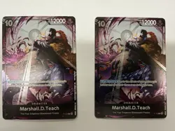 2x One Piece TCG Event Pack Vol. 8 Marshall.D.Teach P-100 Promo NM - Image 1