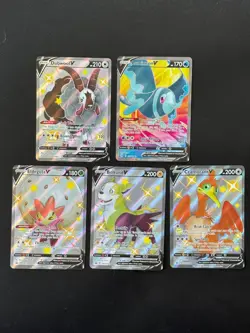 V Lot Bundle Bulk Set 5x Ultra Rare SWSH Holo Shiny Promo Full art Pokemon Card - Image 1