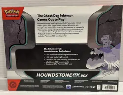 NEW 2025 Pokemon TCG Houndstone ex Box w/ 4 Booster Packs & Promo Card - Image 2