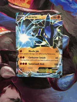 Pokemon Lucario EX Holo Card XY-Furious Fists Series 54/111 - Image 1