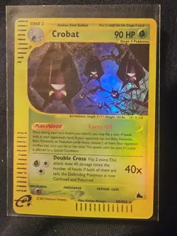Pokemon Crobat 2003 H5/H32 Holo Rare 90 HP Stage 2 Card MINT CONDITION - Image 1
