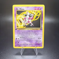 Vintage Pokemon Card - Mr. Mime Jungle 22/64 Rare 1st Edition Near Mint NM -c - Image 1