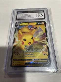 Pokemon Vivid Voltage CGC 8.5 NM/MINT+ Pikachu V 43/185 Card - Image 1