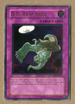Yu-Gi-Oh! CRV-EN057, D.D. Trap Hole. Un-Ltd TRAP, TRADING GAME CARD - Image 2