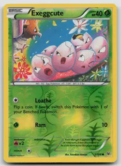 Pokemon Card Exeggcute REVERSE HOLO XY - Roaring Skies 1/108 - Image 1