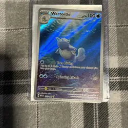 Pokemon TCG Wartortle 171/165 Scarlet & Violet 151 Illustration Rare Holo Card - Image 2
