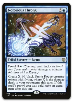 Notorious Throng #33 (NM) Zendikar Rising ZNC Magic MTG - Image 1